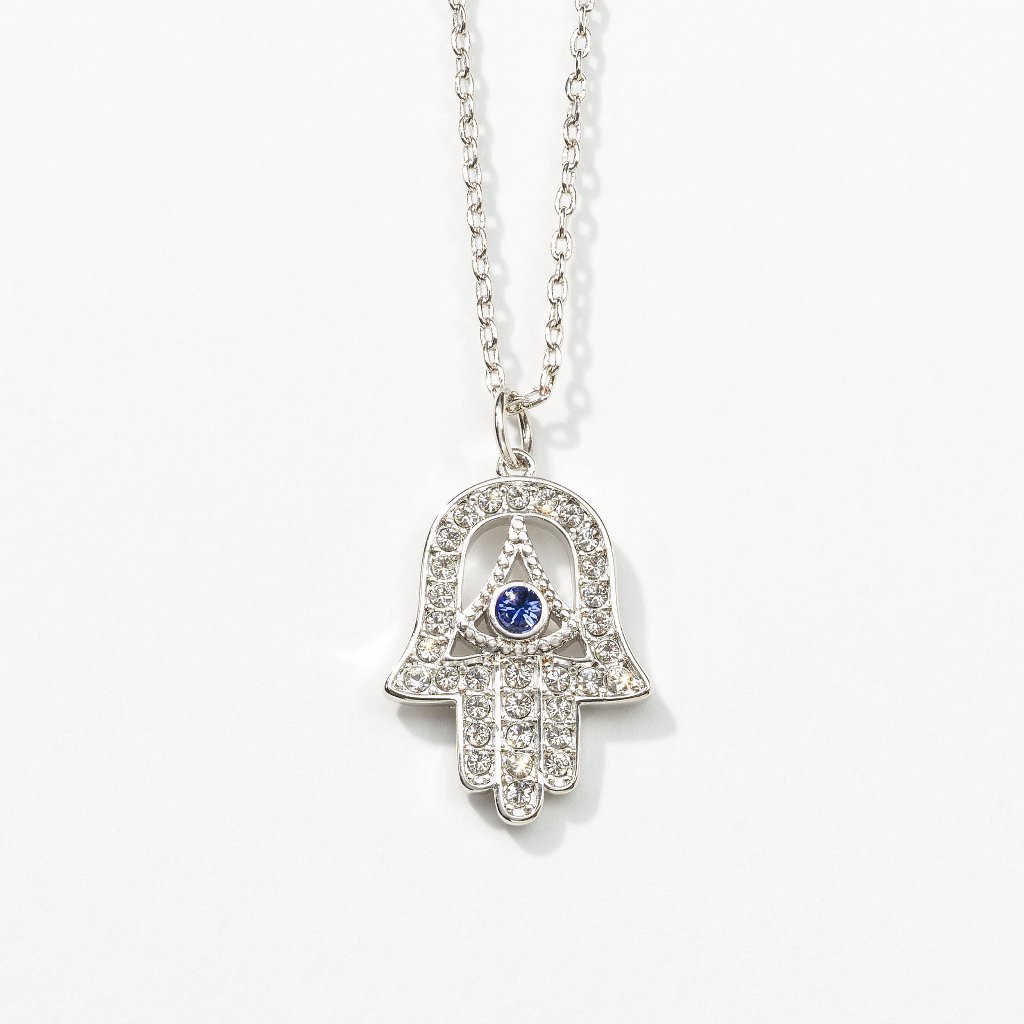 Touchstone Crystal - Hamsa Necklace 22$